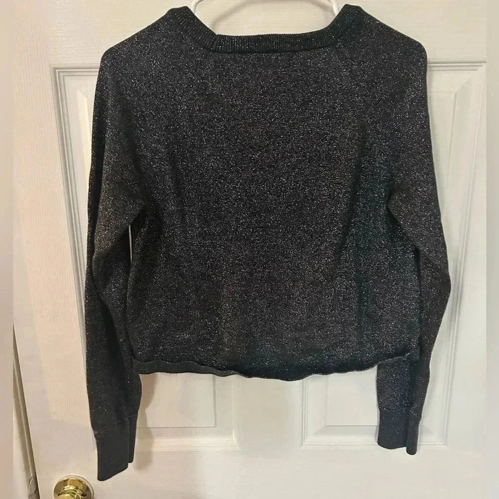 Forever 21  black glittery‎ sweater - Picture 2 of 4